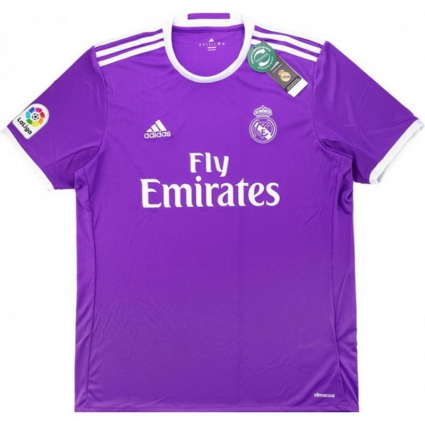 Maillot Football Real Madrid Exterieur Retro 2016 2017 Purpura